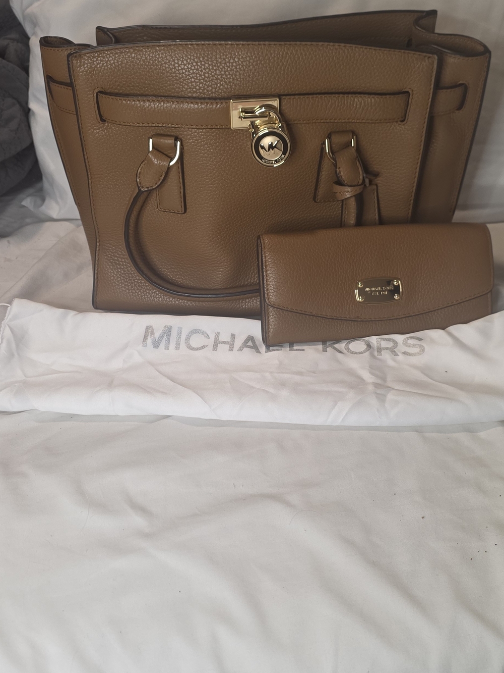 Michael Kors Hamilton Satchel & Matching Wallet Set | Crossbody Strap | Dust Bag